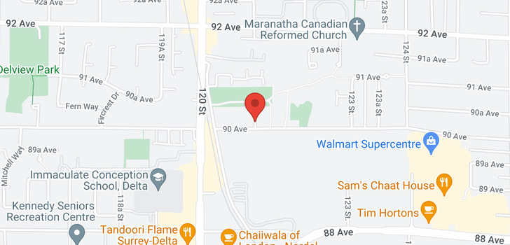 map of 12115 90 AVENUE